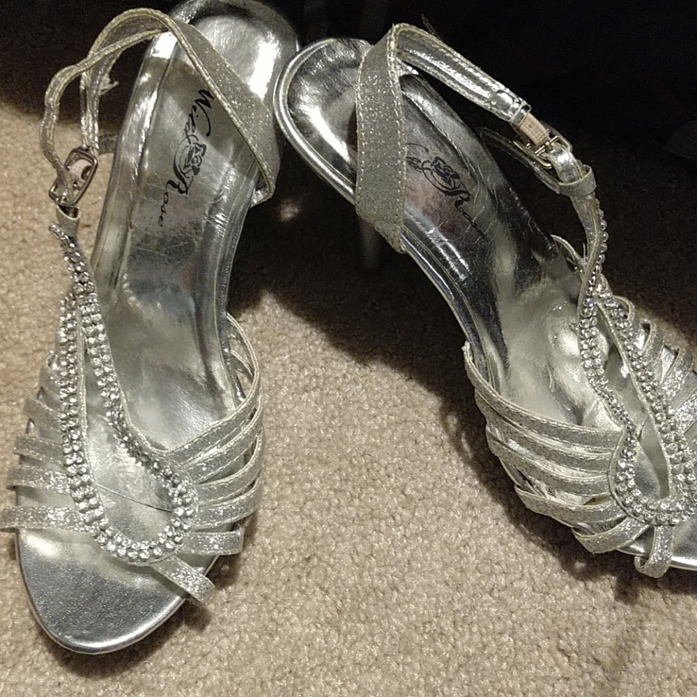 Silver heels